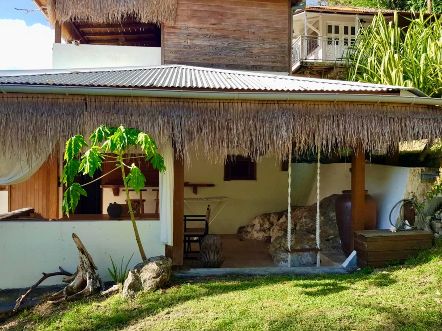 Appartement Cocotier, Elegant T3 Avec Jardin Tropical à Sainte-Anne Extérieur photo